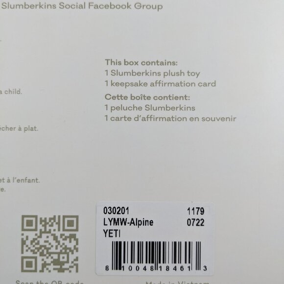 Slumberkins XL Alpine Yeti Snuggler - Picture 3 of 3